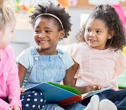 Kids reading at daycare