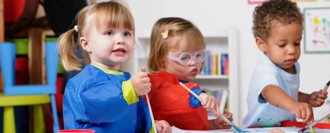 Children painting